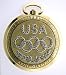 Longines 14k Gold 1984 Olympics pocket watch with diamonds