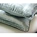 Silver Shimmer - Throw Pillow Covers - Silver Velvet Pillow Cover with a Handmade Beaded Border