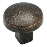 Amerock BP4425-RBZ Forgings Castings 1-1/4 inch Diameter Knob, Rustic Bronze