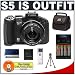 Canon PowerShot S5 IS 8.0 Megapixel Digital Camera with 12x Optical Zoom + High Speed USB 2.0 SecureDigital (SD) Card Reader + (4) - 2700mAh AA NiMH Rechargeable Batteries w/5 Hour 110-220v Charger + Digital Camera Case