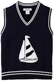 Kitestrings Boys 2-7 Toddler V-Neck Sailboat Sweater