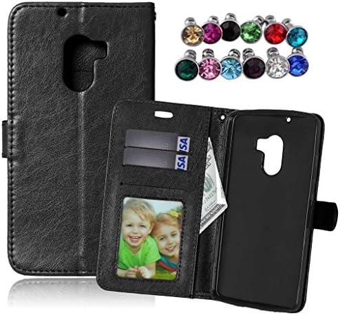 Bairry(TM) Lenovo Vibe K4 Note / A7010a48 Case, Soft TPU Cover with Flip Wallet Pouch Card Slots Premium PU Leather Magnet Closure Bumper Protective Ultra Slim Holster Shell (Black)