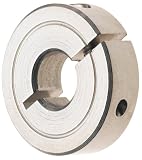 Climax Metal H1C-018-S Shaft Collar, Stainless Steel, One Piece , Clamp Style, 3/16 Bore, 3/16 OD, 1/4 Wide, With 4-40 Clamp Screw