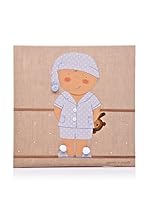 Pasito a Pasito Cuadro Pijama Niño (Azul Celeste)