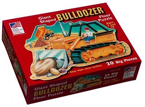 Childrens Toyshop  Toys : Bulldozer Giant Shaped Floor Puzzle