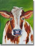 Margaret the Cow by Mercedese Bantz (12x16)