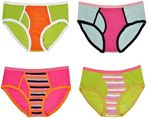Women's 4-Pack Assorted-Color Hipster Briefs by Platinum Intimates Underwear 1X
