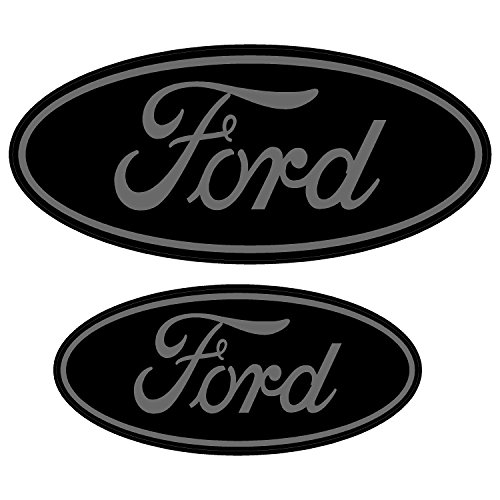 Ford Black and Gray Replacement Decal Sticker 4 Piece Set 9.5