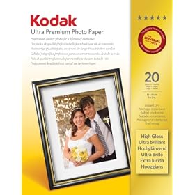 Kodak Ultra Photo Inkjet Paper, 13x18, ( 5" x 7") 20 sheets
