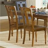 Barbados Side Chair in Honey Oak [Set of 2]