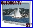 TV 55 Inch SunBrite Outdoor Pro Flat Screen LCD All-weather Aluminum Enclosure HDTV Television SB-5510PRO