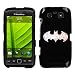 BLACKBERRY AT&T SPRINT TORCH 9850 9860 HARD PLASTIC DESIGN BLACK AND WHITE BATMAN LOGO RHINESTONE CRYSTAL BEADS SNAP ON CASE COVER
