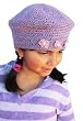 Handmade French Style Hat - Lavender Poupourri (Girls Ages 2-5 Approx/crochet...