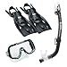 TUSA Sport Youth Mini-Kleio Dry Travel Set (Mask/Snorkel/Fins/Bag)