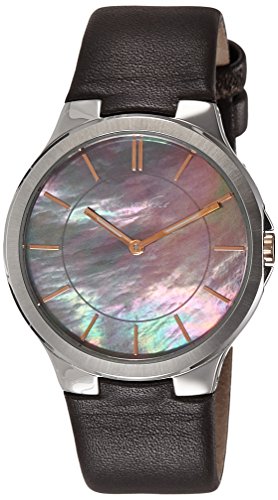 Kenneth Cole New York Women's KC2705 Slim Round Analog Brown Dial Watch