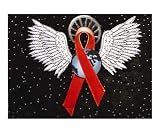World AIDS Day Angel Abstract Giclee Poster Print by Terra Laurant, 20x16