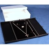 Black Earring Ring Necklace Bracelet Combo Gift Box Display