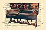 Art Poster, Double Spinet or Virginal - 27.5 x 18.75