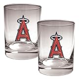 Los Angeles Angels MLB 2pc Rocks Glass Set - Primary Logo