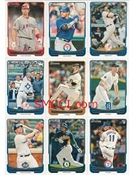 2012 Bowman Baseball Series Complete Mint 330 Card Set Including the Regular 220 Card Set and the 110 Card Prospects Sets. Loaded with Stars, Rookies and Prospects Including Derek Jeter, Albert Pujols, Yu Darvish, Yoenis Cespedes, Josh Hamilton, Bryce Harper, Gerrit Cole and More!