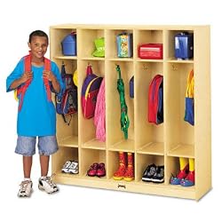 JNT2681JC - Five-Section Coat Locker with Coat Hooks