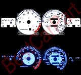 93-97 Nissan Altima WHITE REVERSE GLOW GAUGES