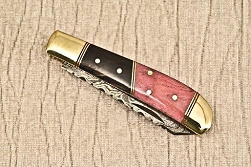 Handmade Damascus Steel Folding Knife By Brett Martin - Slip Joint - MR-147