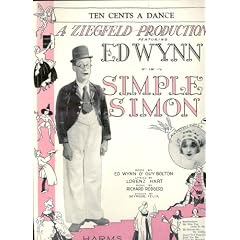 Ten Cents a Dance (A Ziegfeld Production Simple Simon) (Cover Photo: Ed Wynn)