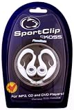 Koss 00306B Penn State SportClip Earphones with Wind Up Storage Case for MP3, CD, DVD Players (White Case)