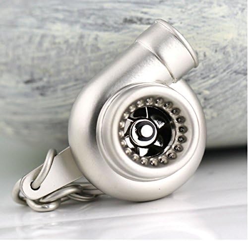 Myhung Creative Spinning New Turbo Turbocharger Keychain Key Chain Ring Keyring Keyfob