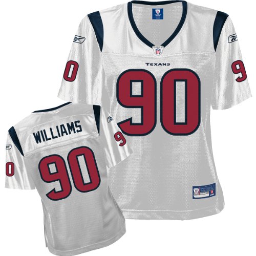 Reebok Houston Texans Mario Williams Women's Premier White Jersey Medium