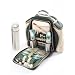 Greenfield Collection Super Deluxe Two Person Picnic Backpack Hamper - Forest Green