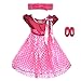 HBB Kids Girl's Princess Dress Up Dance Tutu Costume With Headband & Shoes SZ 3-5