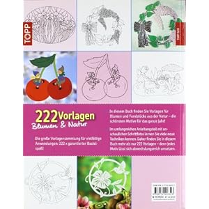 222 Vorlagen Blumen und Natur: Vielfältig nutzbar für Fensterbilder aus Papier, Windowcolor, Laubs