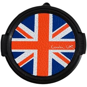 London Souvenirs | Christmas Gifts | Camera Cap | 58 mm| London Memorabilia| London Souvenirs | 58mm Union Jack Protective Camera Cap | Snap on | Fits all brands, Nikon, Canon, Sony etc
