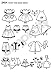 Simplicity Sewing Pattern 2454 Doll Wardrobe for 16