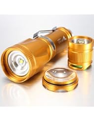 Lighting: Ultrafire CREE XM-L T6 2000LM Zoomable LED Flashlight Gold - HomeOutlet