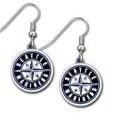 MLB Dangle Earrings - Seattle Mariners MLB Dangle Earrings - Seattle Mariners Amazon.com
