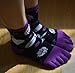 QING OUTDOOR Lightweight Cotton Toe Socks for Women Casual Ankle Socks Cute Pattern Prints Pack of 4