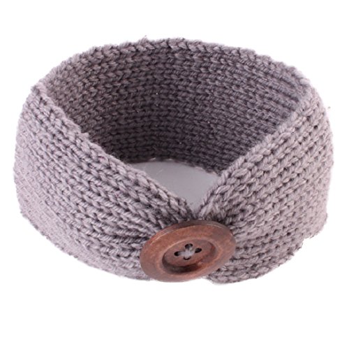 Josie & Connie Baby Boys Unisex Button Headband Knit Headwear,One Size
