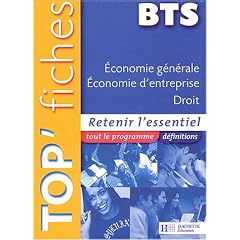 Economie g�n�rale, �conomie d'entreprise, droit BTS