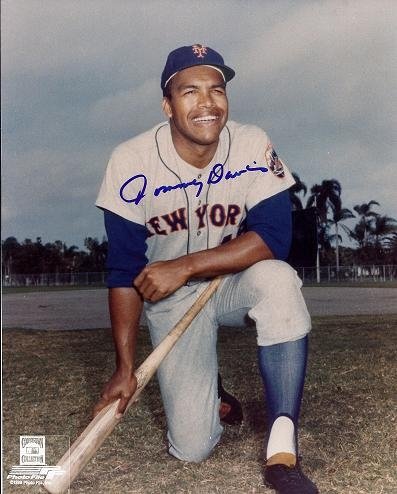 Tommy Davis Autographed/Hand Signed New York Mets 8x10 Photo