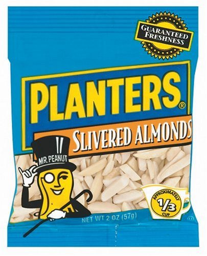 Planters Slivered Almonds, 2-Ounce Units (Pack of 12) by Planters
