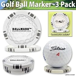 Ball Mark - Trendy & New - Poker Chip Golf Ball Marker (fls)