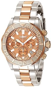 Invicta Sapphire Diver Two Tone Rose Gold Mens Watch 7058