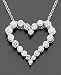 18k White Gold Colorless Certified Diamond Heart Pendant (1 ct. t.w.)