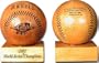 Los Angeles Angels of Anaheim 2002 World Series Champions Laser Engraved Wood Baseball