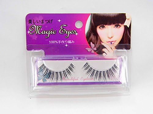 1 Pair Colorful Fake Eyelash False Eyelash Eye Makeup Cosmetics Individual Package (Black JF008)
