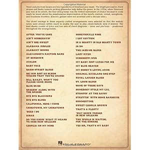 Dixieland Jazz Banjo: Authentic Lead Sheets With Chord Diagrams for Tenor & Plectrum Banjo