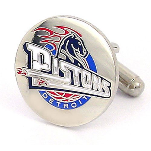 Detroit Pistons NBA Logo'd Executive Cufflinks w/Jewelry Box by Cuff Links
